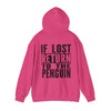 IF LOST LWP - Heavy Blend™ Hooded Sweatshirt (Black Letters)