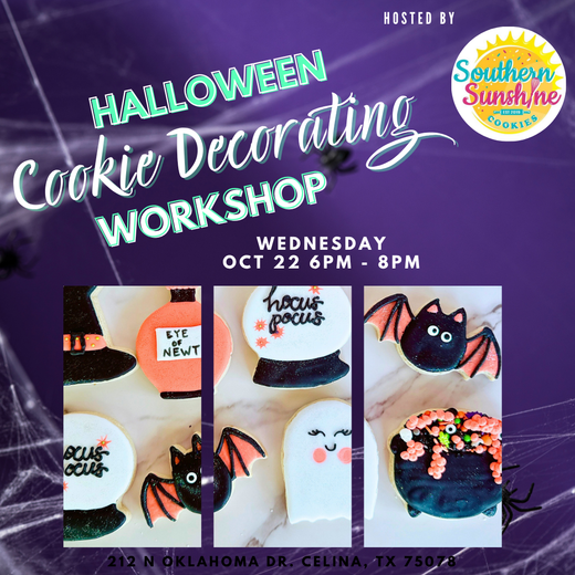 10/22 - Halloween Cookie Decorating Class with Southern Sunshine Cookies